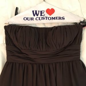 Brown floor length dress